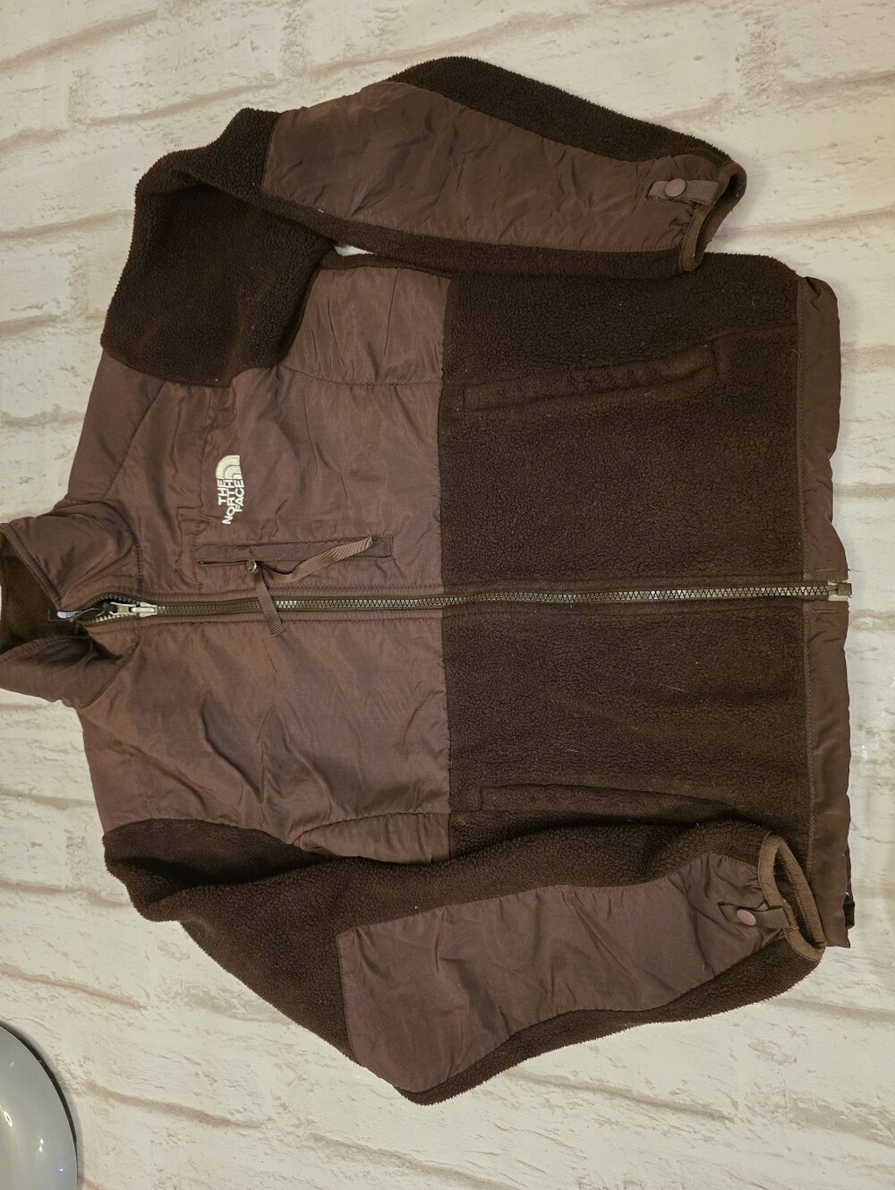 Womens brown north face jacket sz small